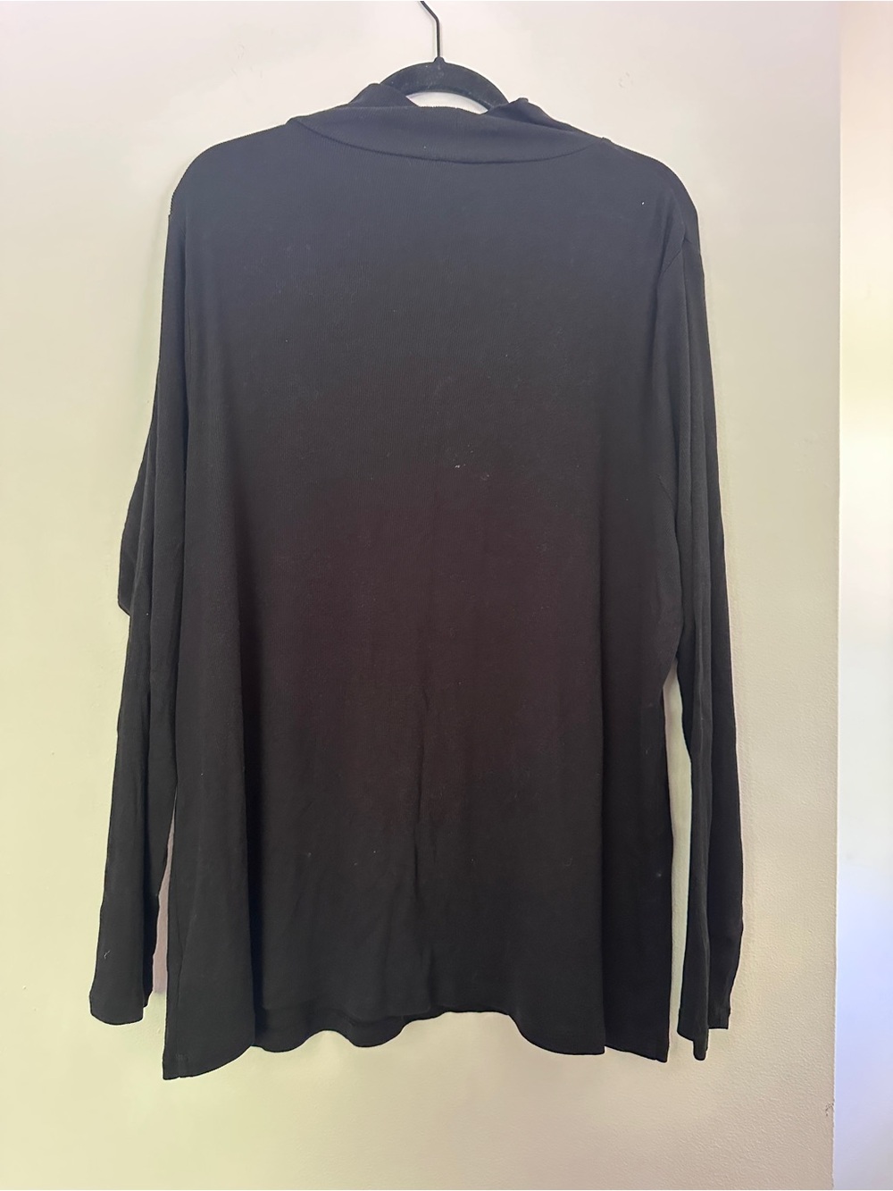 Black Ribbed Turtleneck - Picture 2 of 2